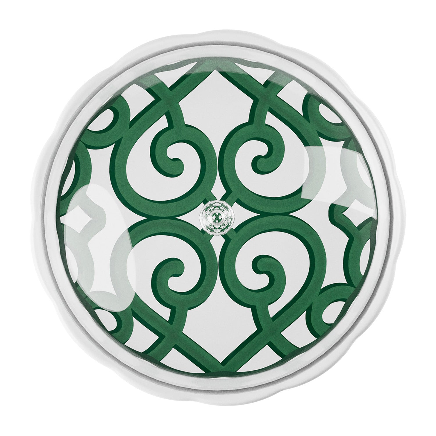 Platou cu dom, melamina, verde, 30x15 cm, Harmonia - GUZZINI