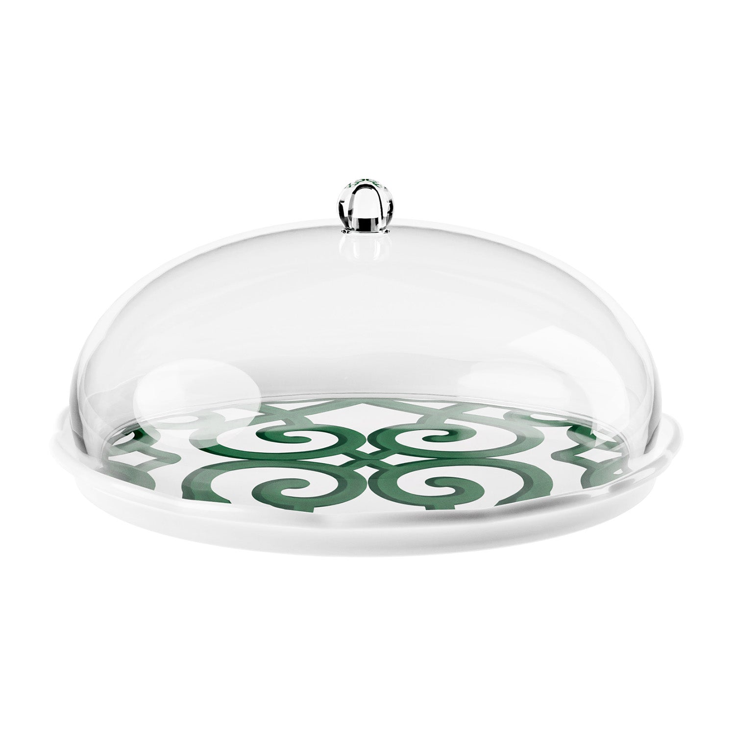 Platou cu dom, melamina, verde, 30x15 cm, Harmonia - GUZZINI