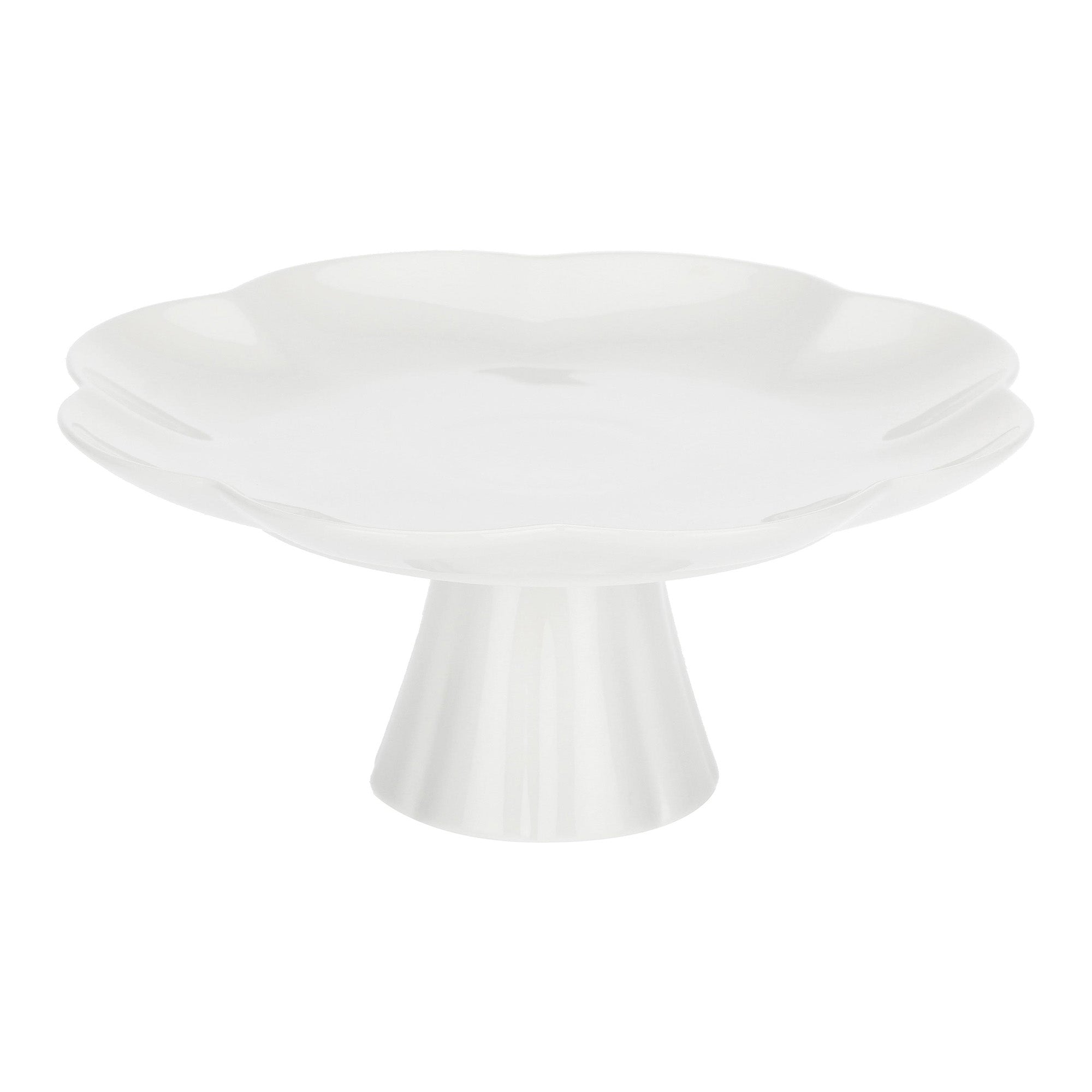 Platou cu picior, 20 cm, Villadeifiori - LA PORCELLANA BIANCA