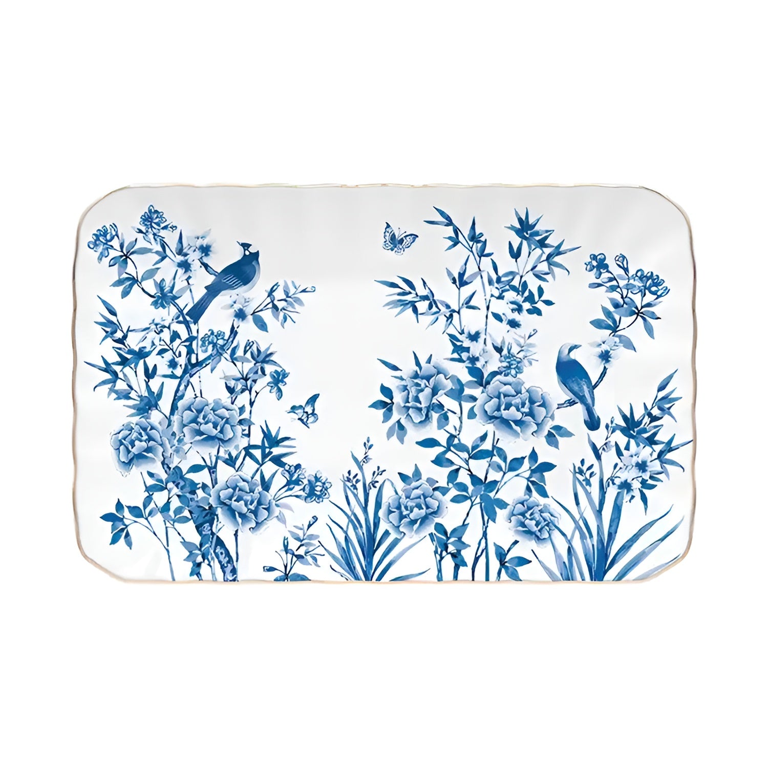 Platou din portelan, 20x13 cm, Paradise Garden - COOKSHOP SPECIALS