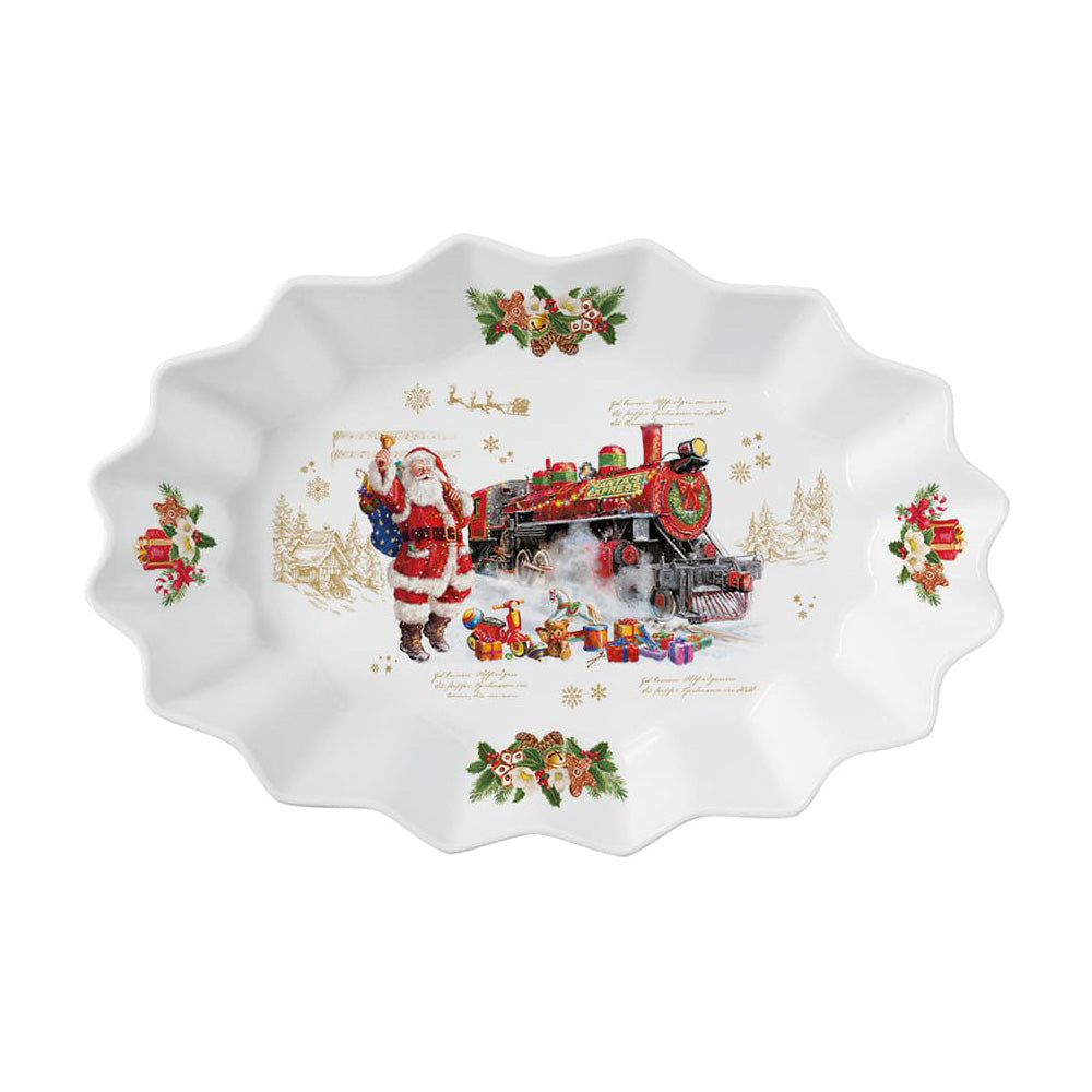 Platou din portelan, 30x20.5 cm, Christmas Memories - COOKSHOP SPECIALS