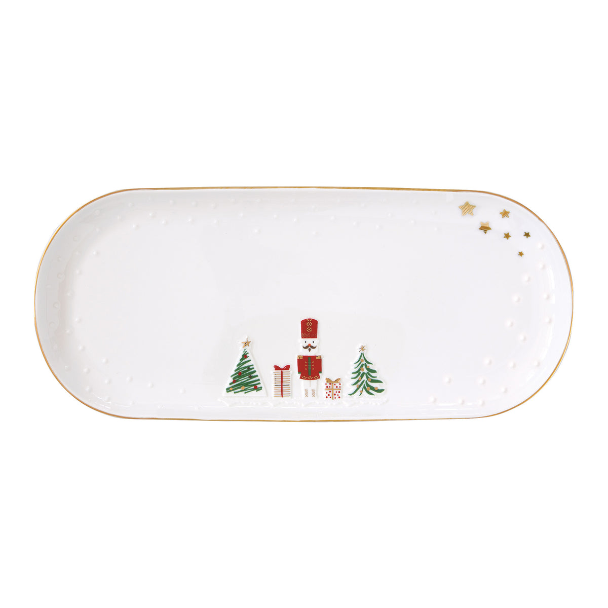 Platou din portelan, 34x15 cm, Let it Snow - COOKSHOP SPECIALS