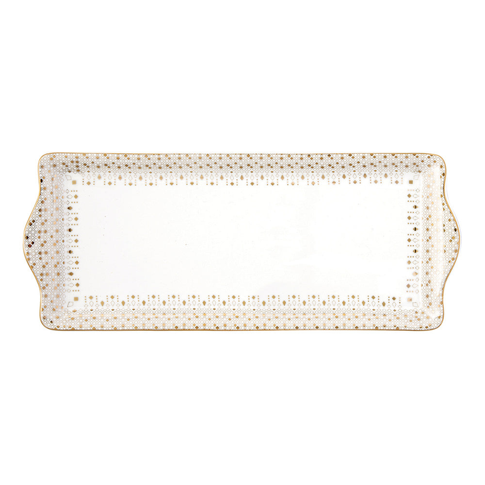 Platou din portelan, 35x15 cm, Festive - SIMONA'S COOKSHOP