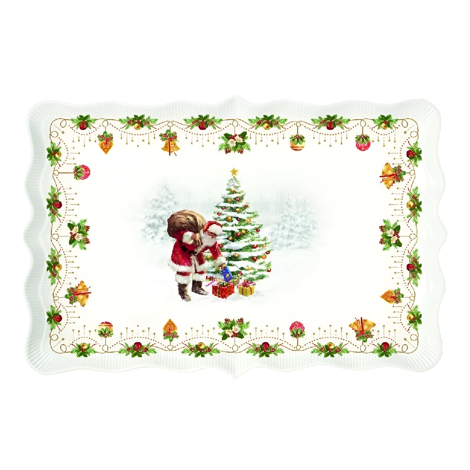 Platou din portelan, 35x23 cm, Nostalgic Christmas - COOKSHOP SPECIALS