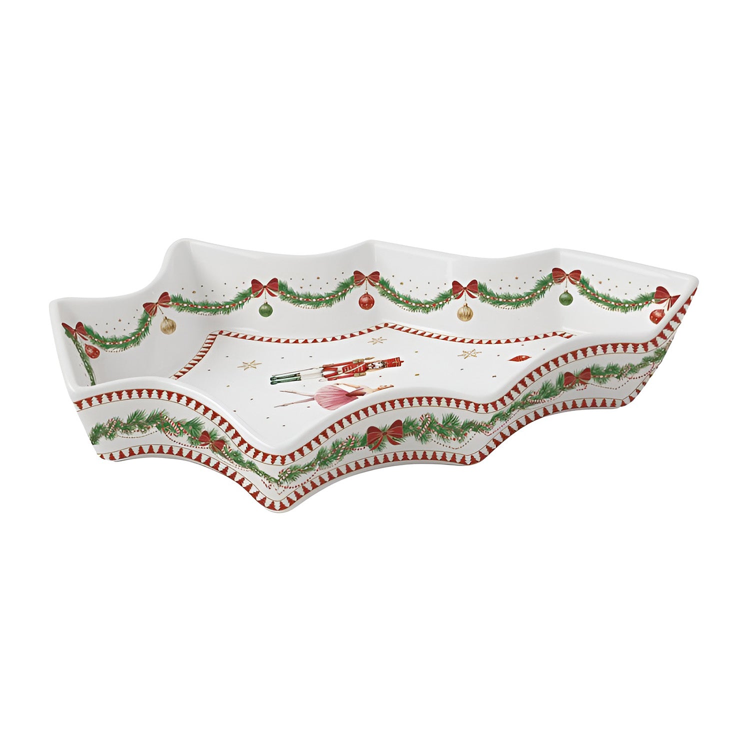 Platou din portelan in forma de brad, 28.5x21.5 cm, Magie Noel - COOKSHOP SPECIALS