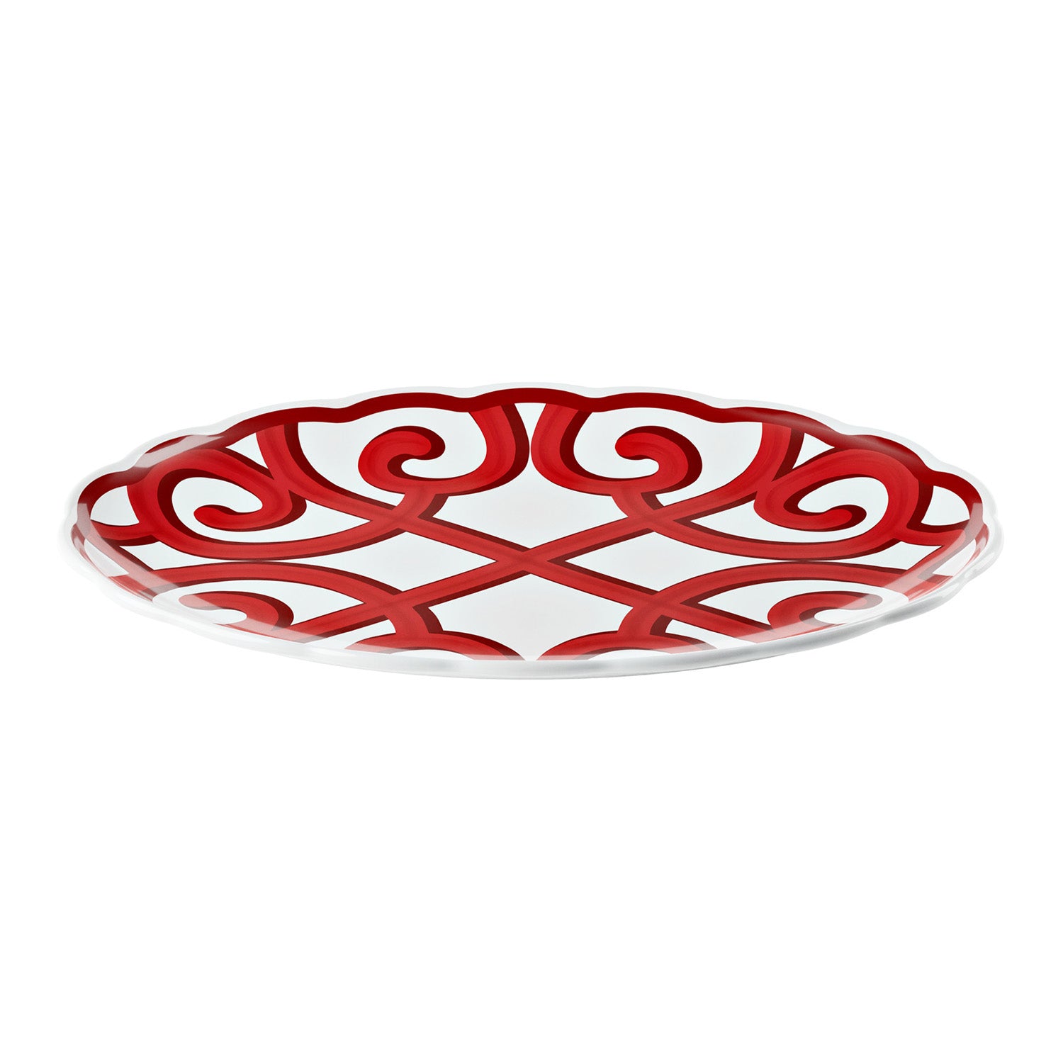 Platou oval, melamina, rosu, 51x38 cm, Harmonia - GUZZINI