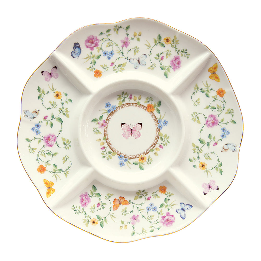 Platou pentru aperitive, 25 cm, Dancing Butterflies - COOKSHOP SPECIALS