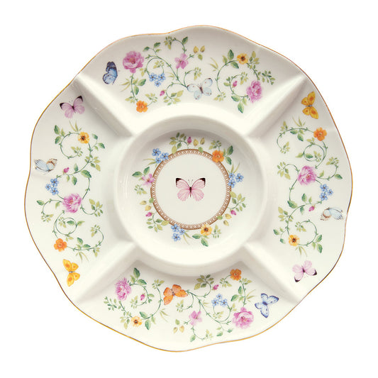 Platou pentru aperitive, 25 cm, Dancing Butterflies - COOKSHOP SPECIALS