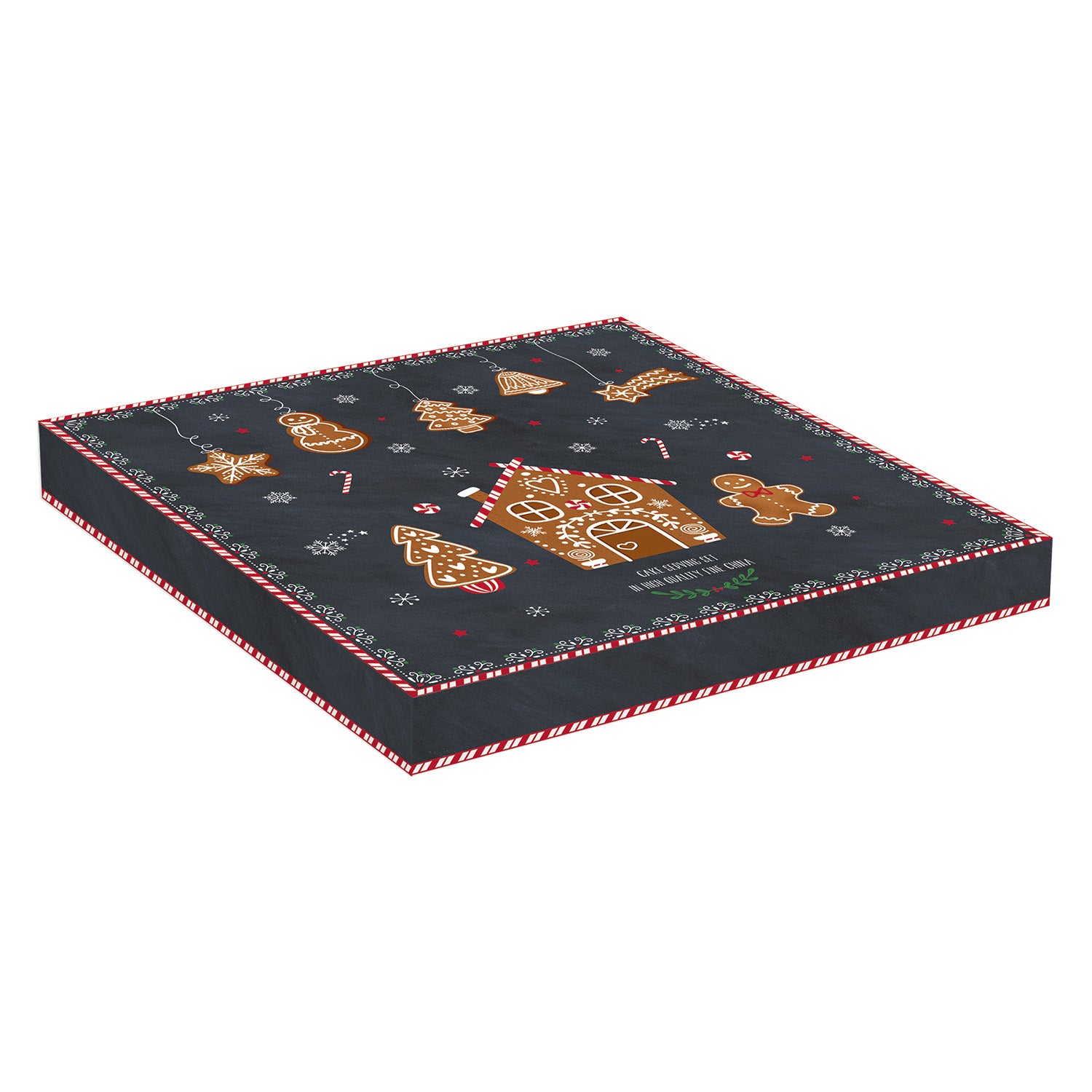 Platou pentru tort cu spatula, 32 cm, Gingerbread - SIMONA'S COOKSHOP - Image 2
