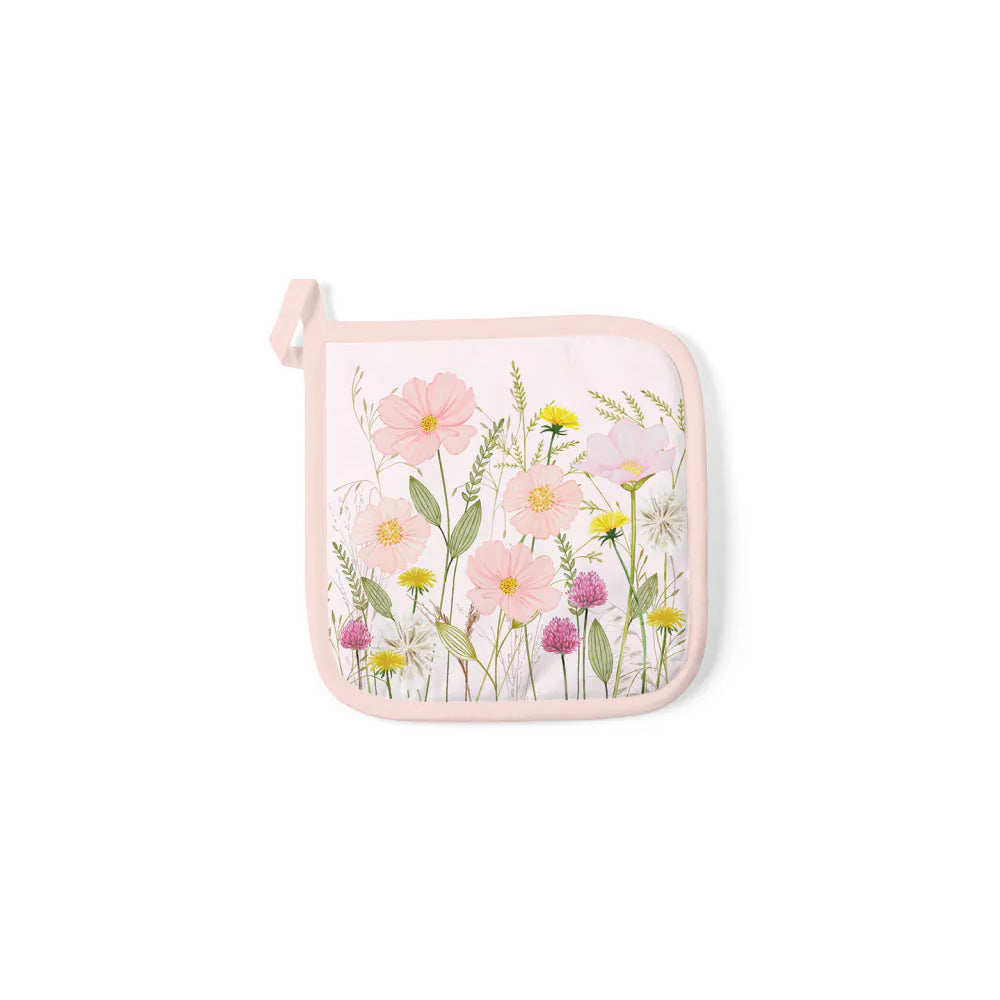 Potholder Pastel Flowers Pink - AMBIENTE
