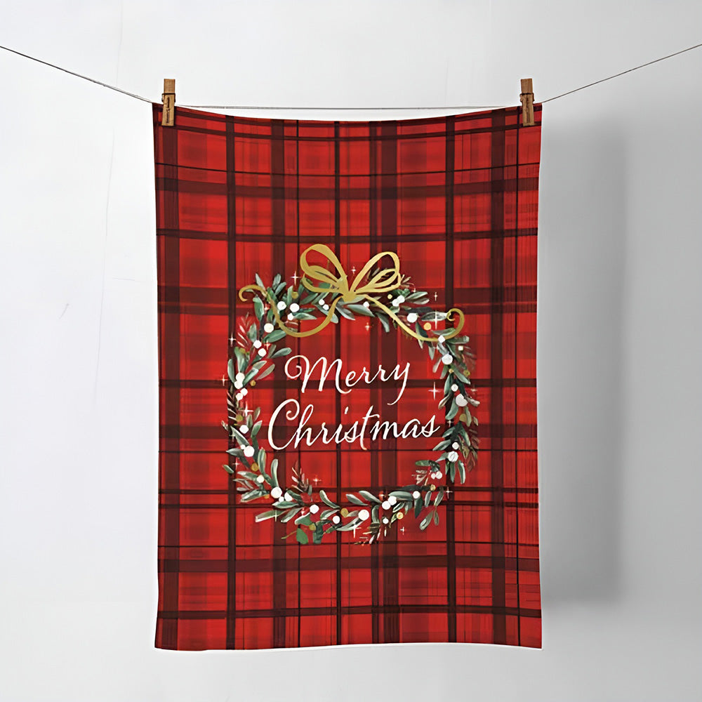 Prosop de bucatarie Christmas Plaid Red - AMBIENTE