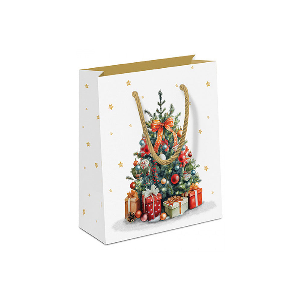 Punga de cadou, 22x17 cm, Decorated Christmas Tree - AMBIENTE
