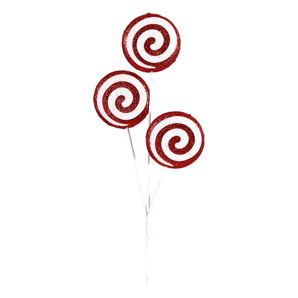 Ramura decorativa Candy, rosu/alb, 25 cm - COOKSHOP SPECIALS