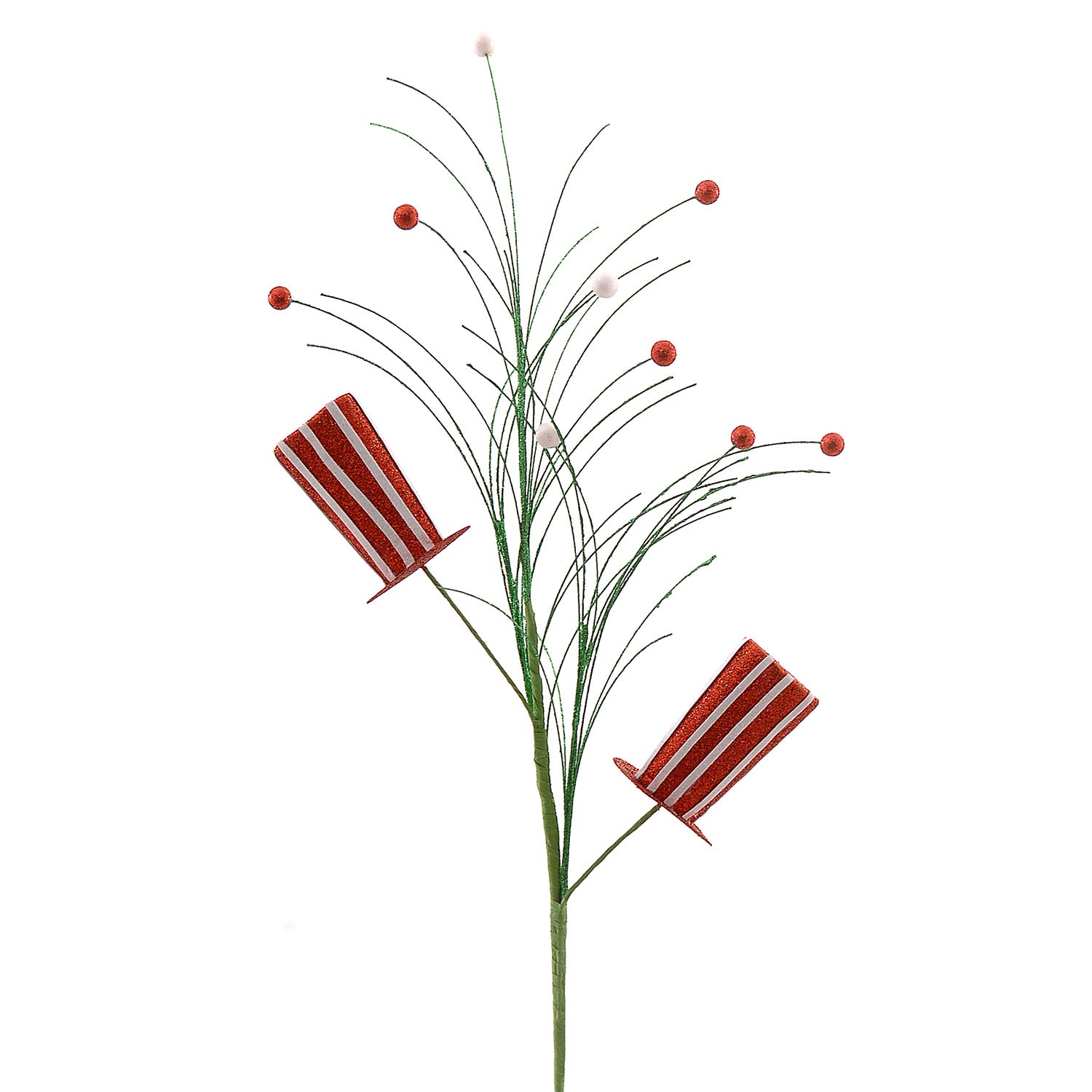 Ramura decorativa Palarii, rosu/alb, 74 cm - COOKSHOP SPECIALS