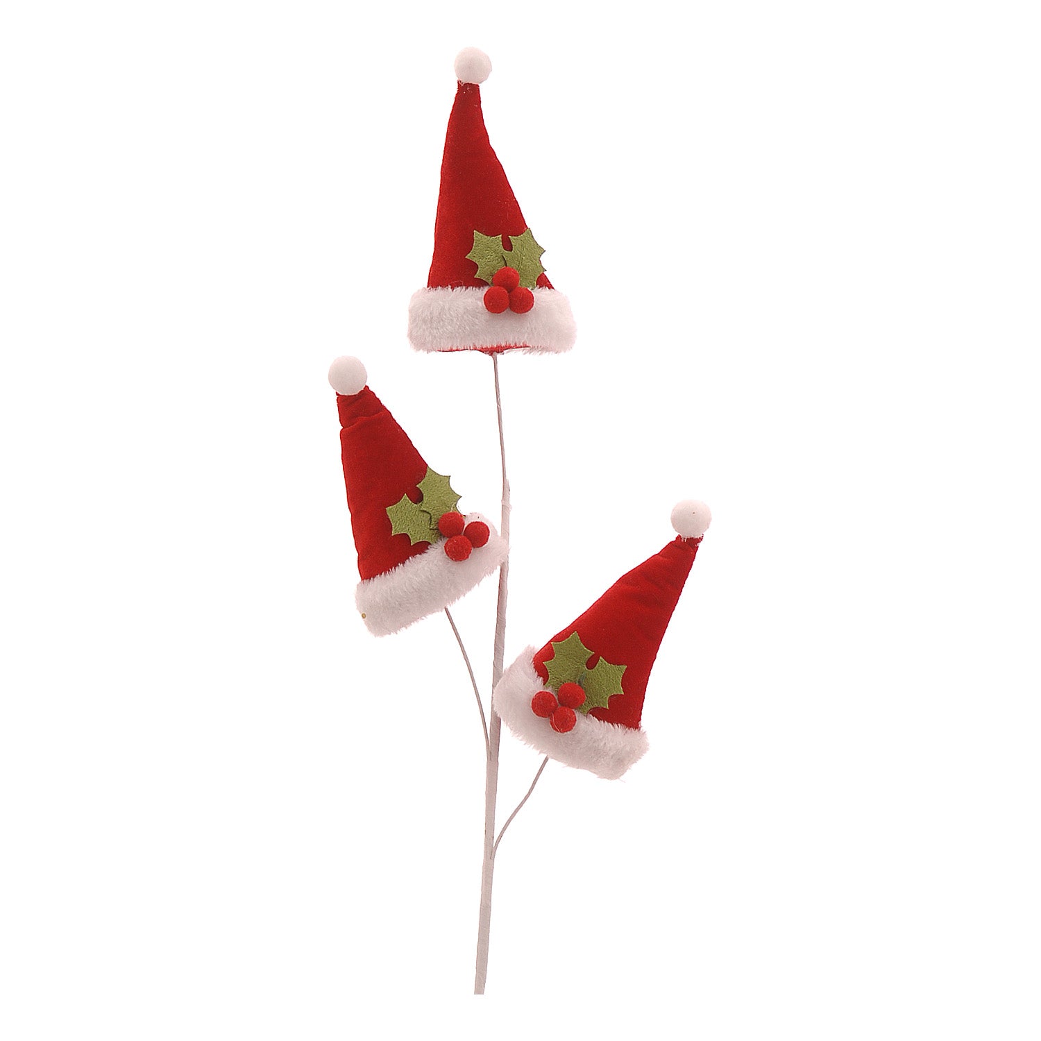 Ramura decorativa Santa's hat, rosu, 75 cm - COOKSHOP SPECIALS
