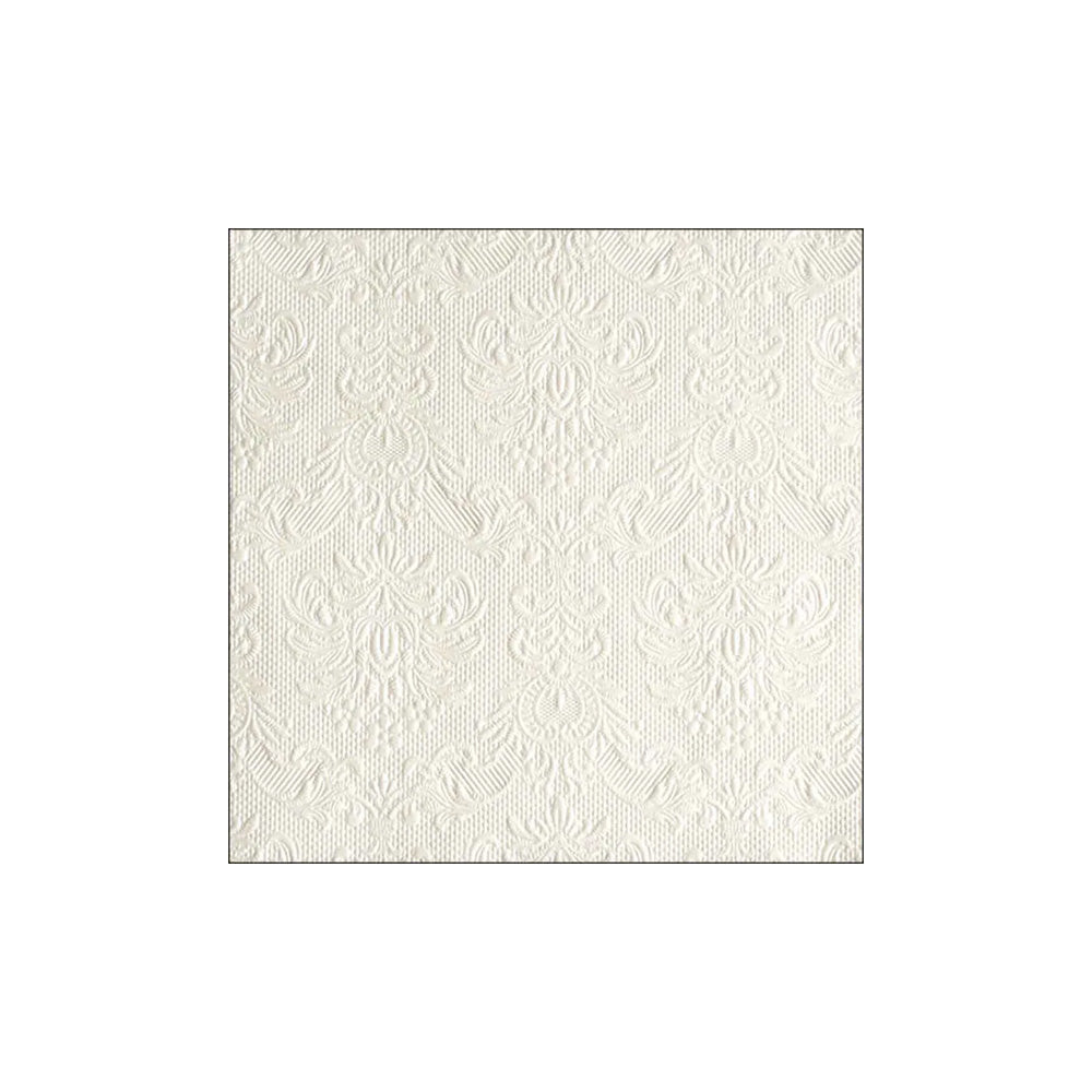 Servetele de masa, 15 buc, 25x25 cm, Elegance Pearl White - AMBIENTE