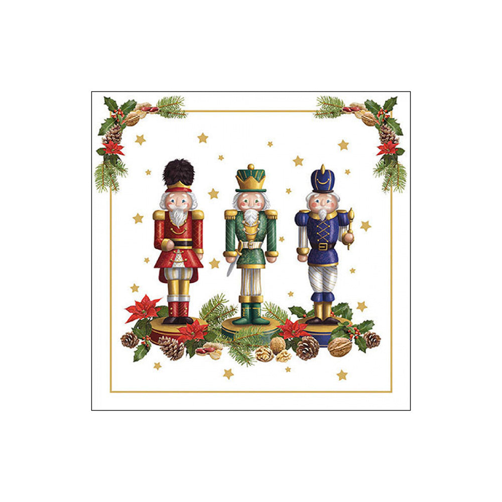Servetele de masa, 20 buc, 25x25 cm, Bearded Nutcracker - AMBIENTE