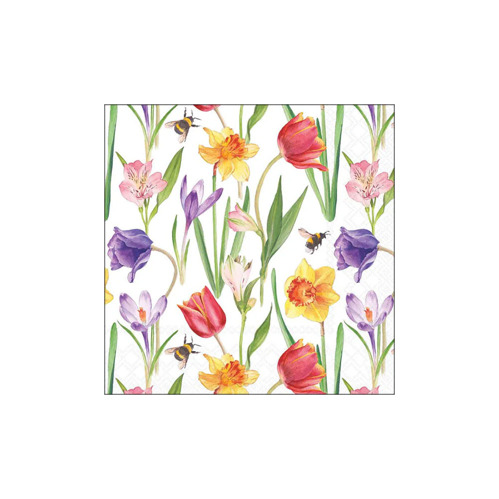 Servetele de masa, 20 buc, 25x25 cm, Flowers in Spring - AMBIENTE