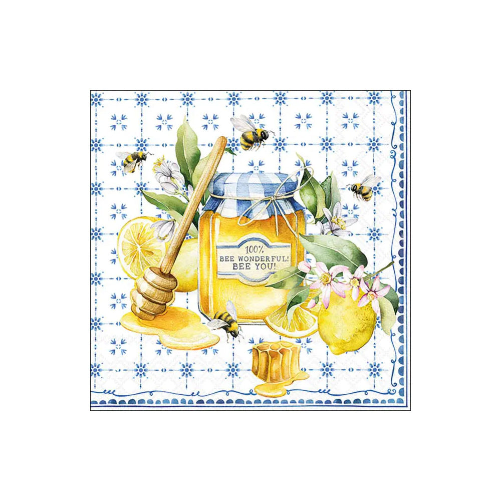 Servetele de masa, 20 buc, 33x33 cm, Bee Wonderful - AMBIENTE