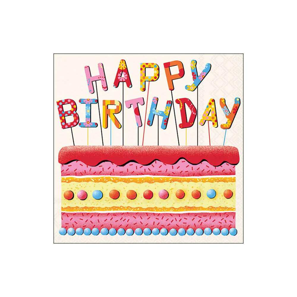 Servetele de masa, 20 buc, 33x33 cm, Birthday Cake - AMBIENTE
