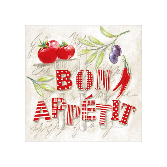 Servetele de masa, 20 buc, 33x33 cm, Bon Appetit - AMBIENTE