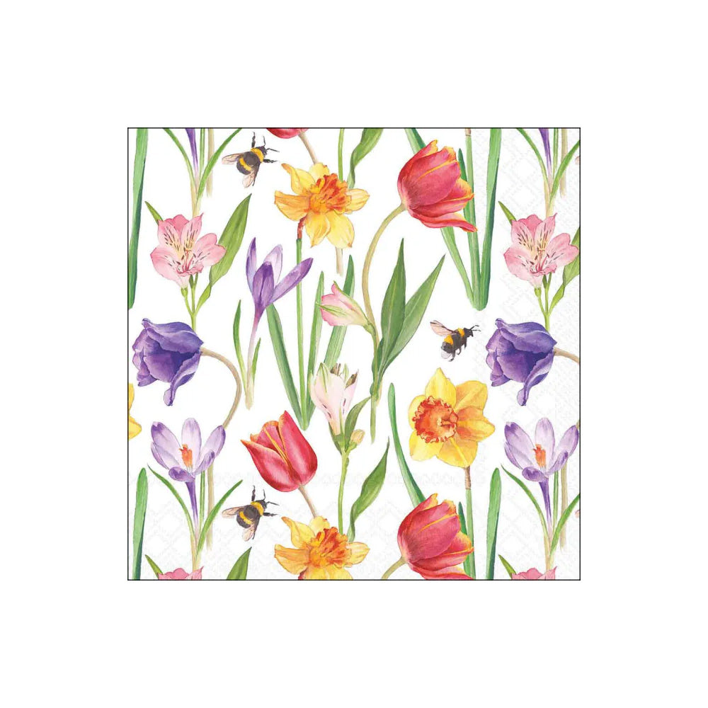 Servetele de masa, 20 buc, 33x33 cm, Flowers in Spring - AMBIENTE