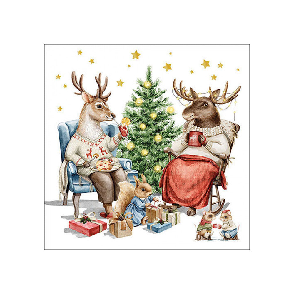 Servetele de masa, 20 buc, 33x33 cm, Winter Companions - AMBIENTE