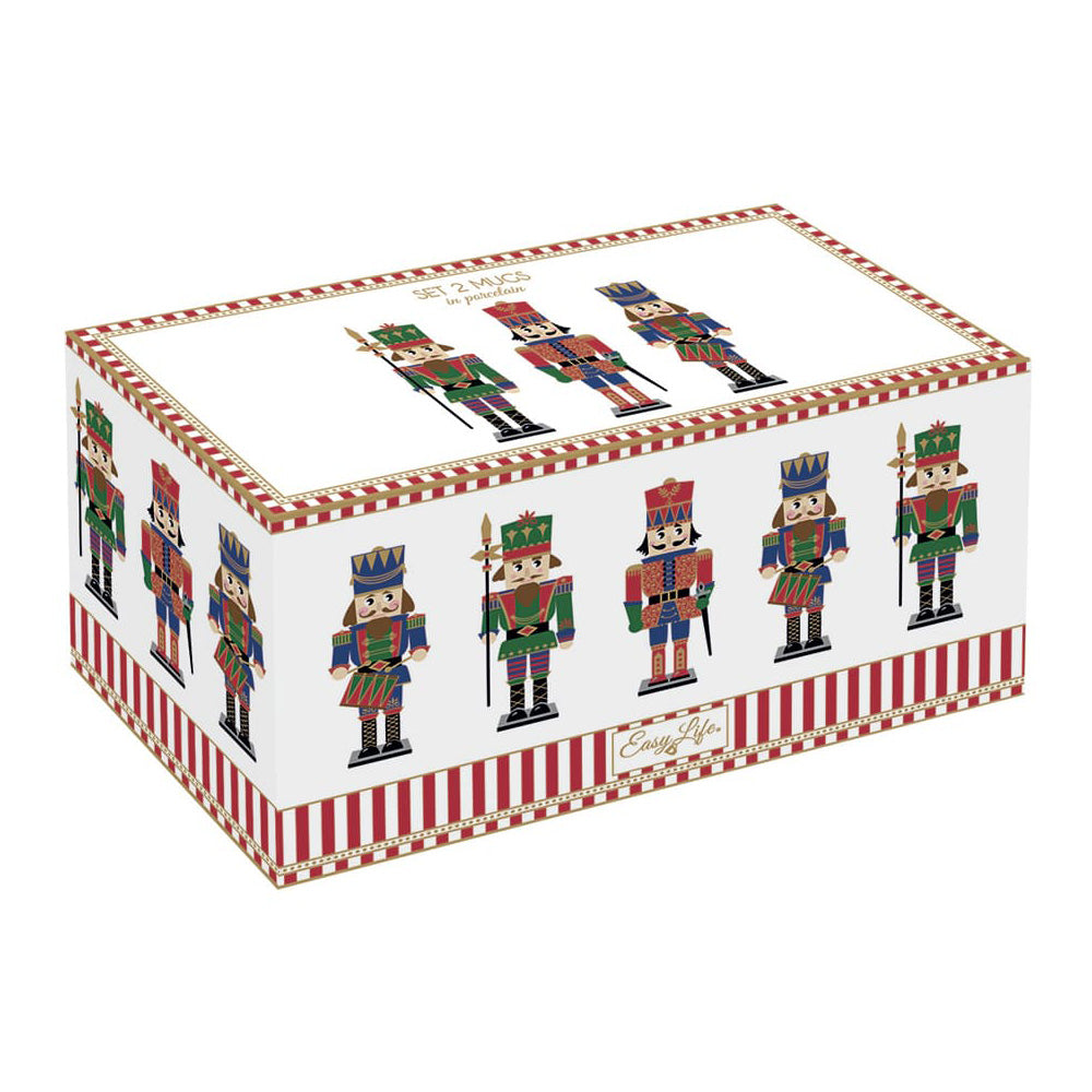 Set 2 cani din portelan, 275 ml, Nutcracker - COOKSHOP SPECIALS