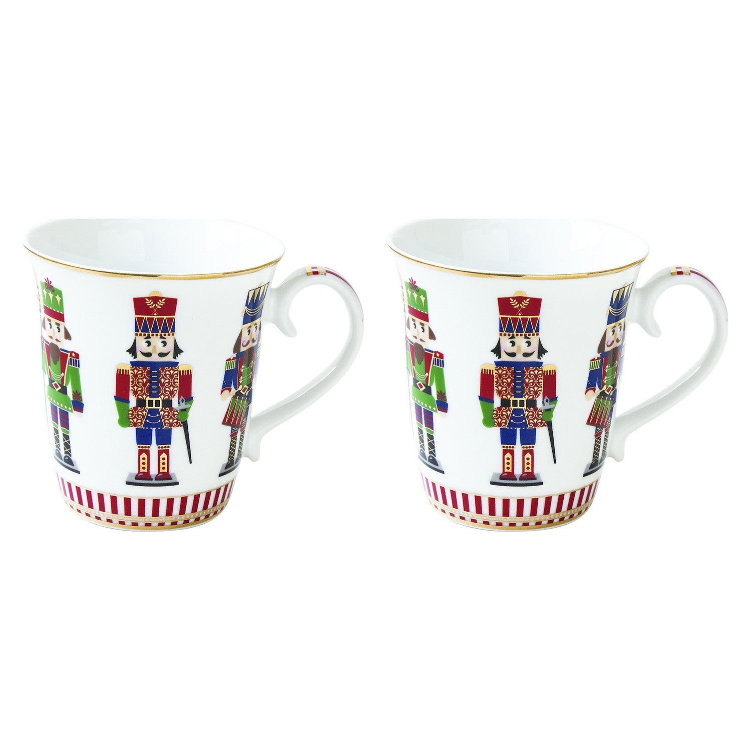 Set 2 cani din portelan, 275 ml, Nutcracker - COOKSHOP SPECIALS