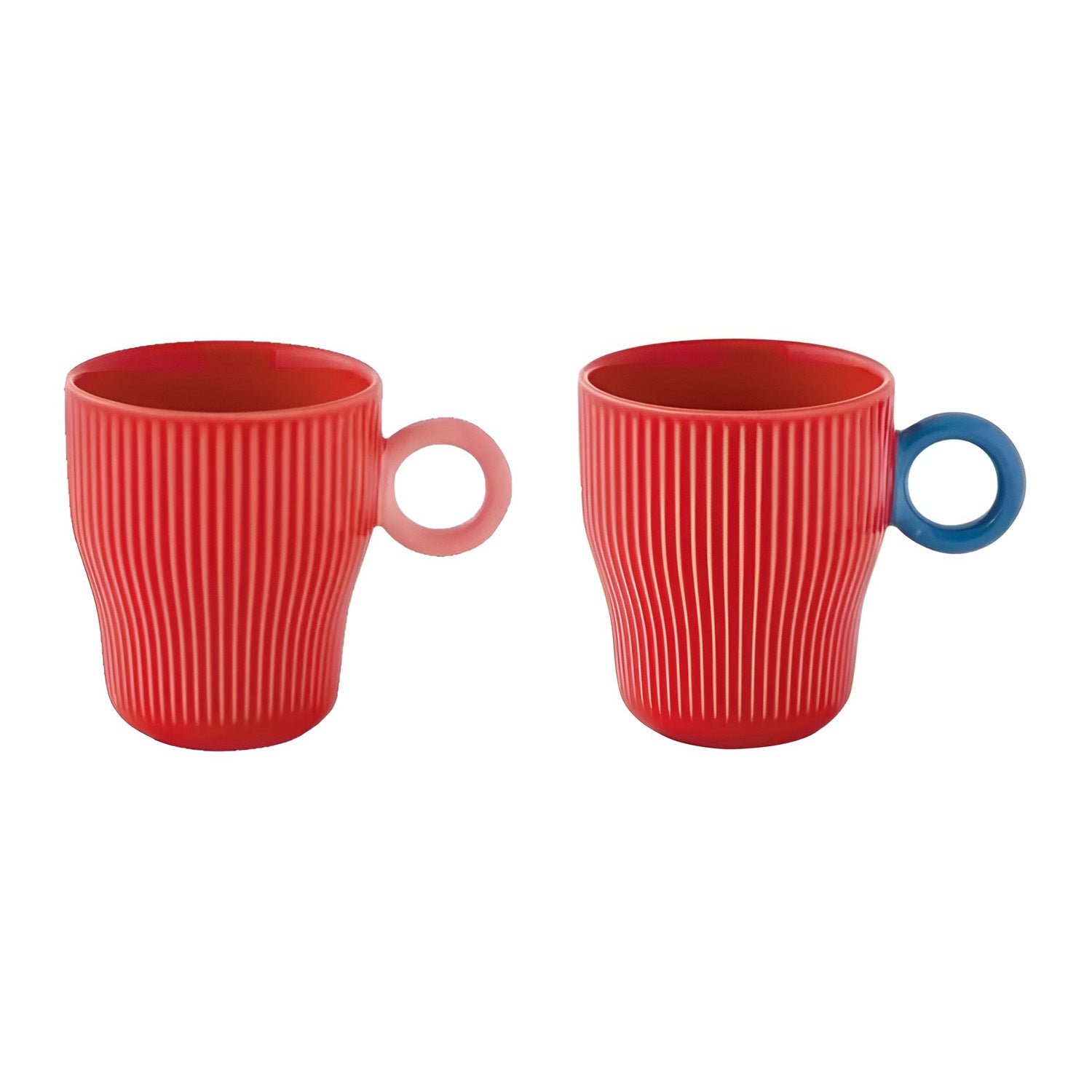 Set 2 cani din portelan, rosu, 300 ml, Twist & Match - COOKSHOP SPECIALS