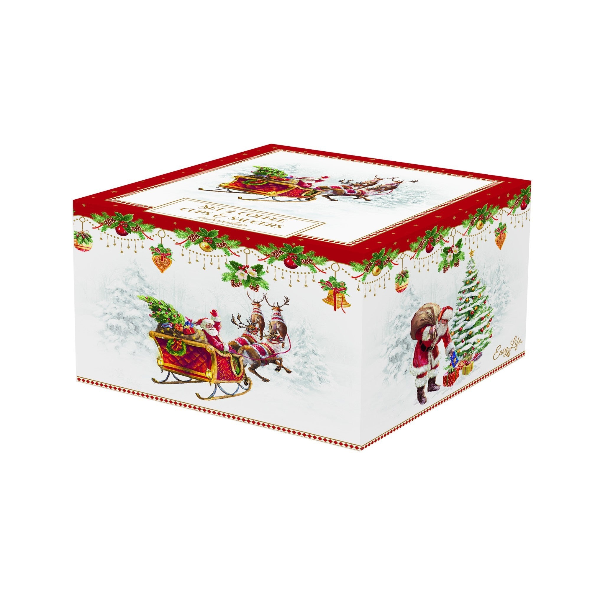 Set 2 cesti pentru espresso si fafurii, 110 ml, Nostalgic Christmas - COOKSHOP SPECIALS