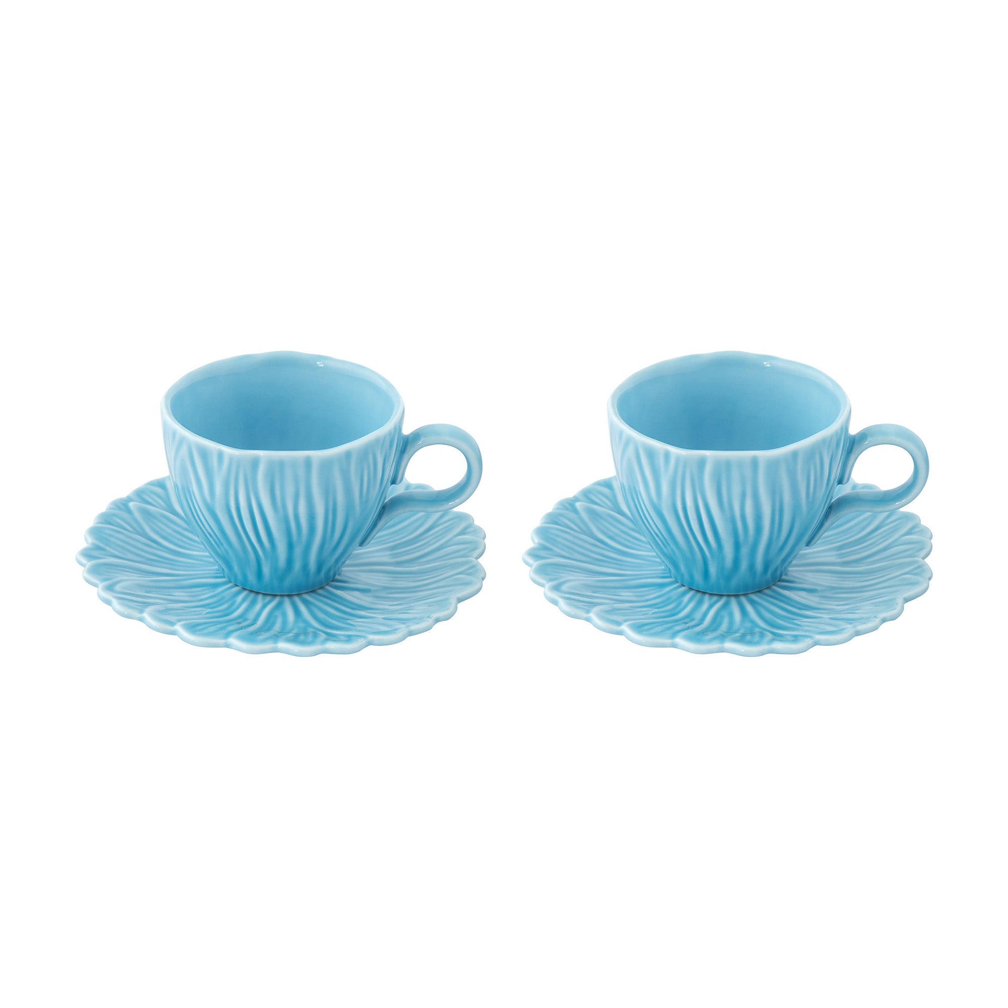 Set 2 cesti pentru espresso si farfurie, 80 ml, Daisy - COOKSHOP SPECIALS