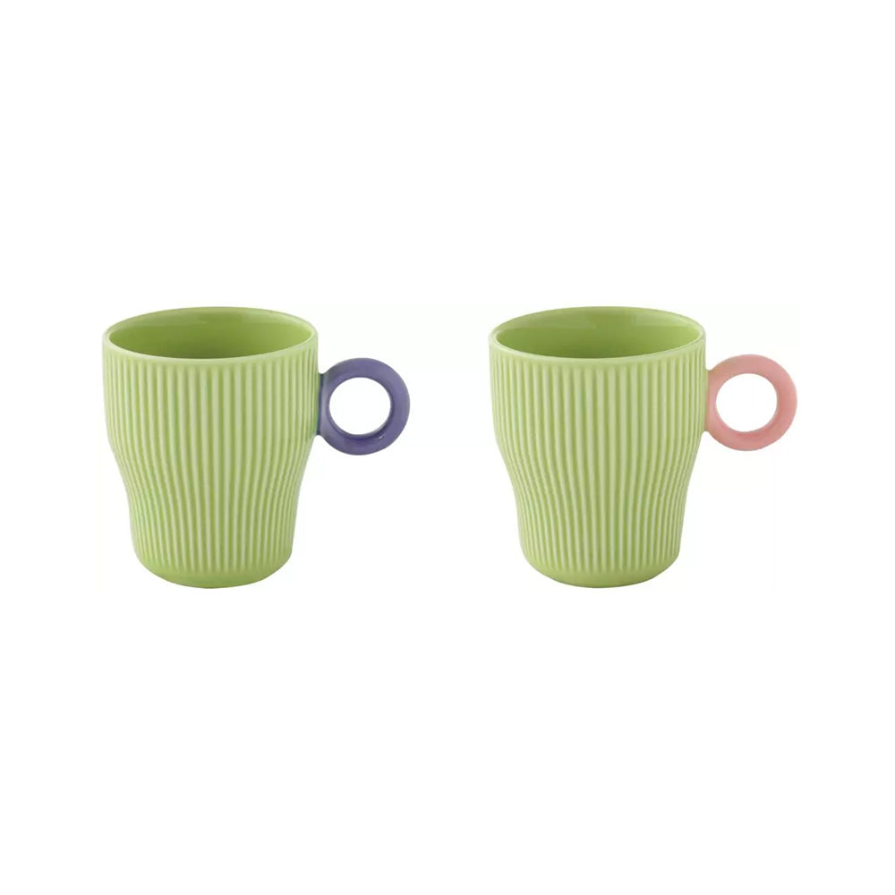 Set 2 cesti pentru espresso, verde, 90 ml, Twist & Match - COOKSHOP SPECIALS