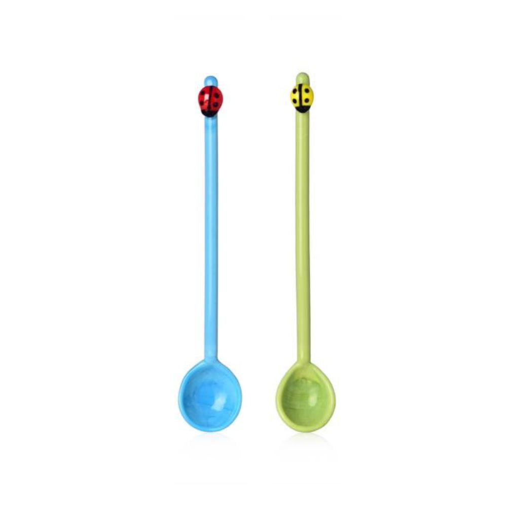 Set 2 lingurite Ladybug, Fruits and Flower - designer Alessandra Baldereschi - ICHENDORF