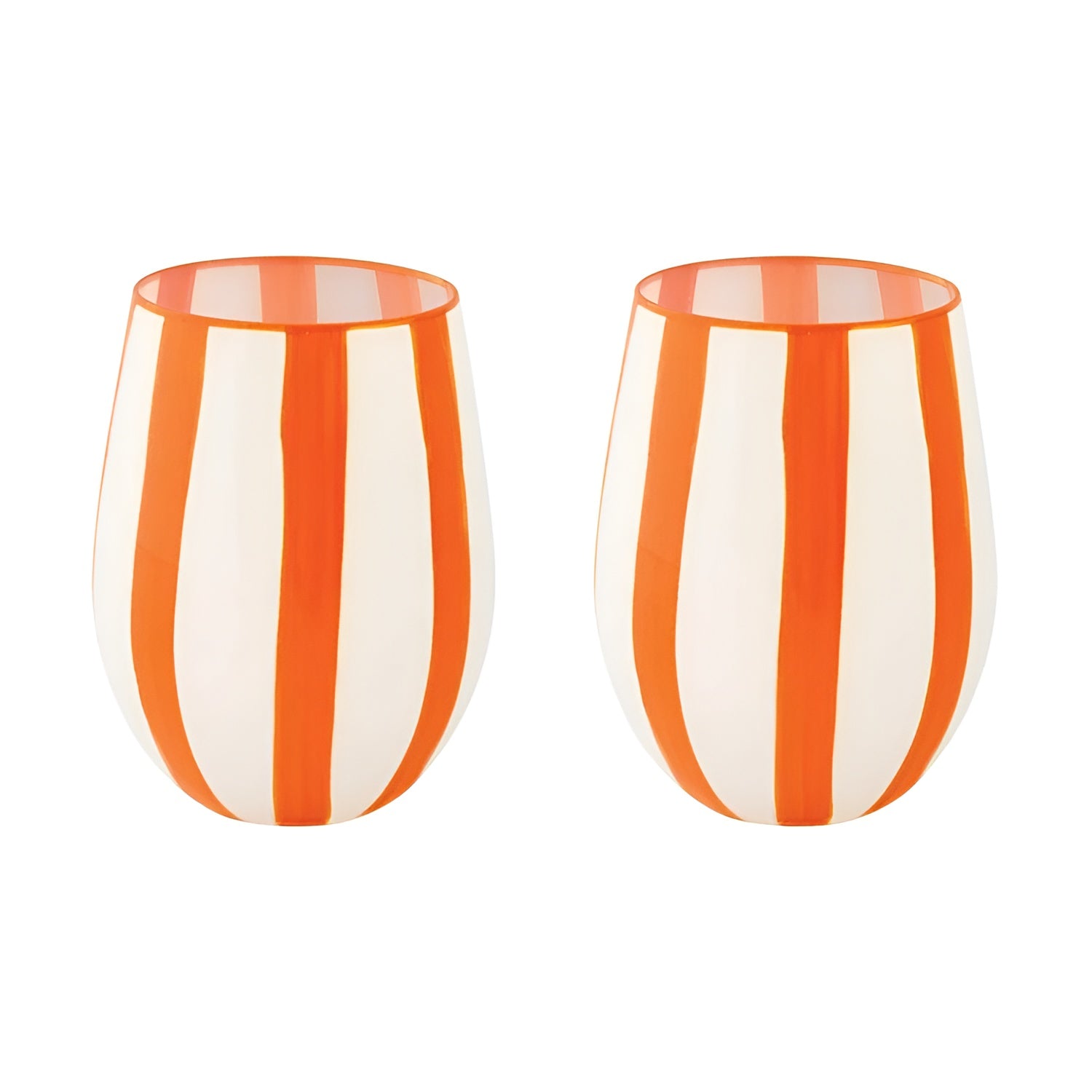 Set 2 pahare pentru apa, portocaliu, 500 ml, Twist & Match - COOKSHOP SPECIALS