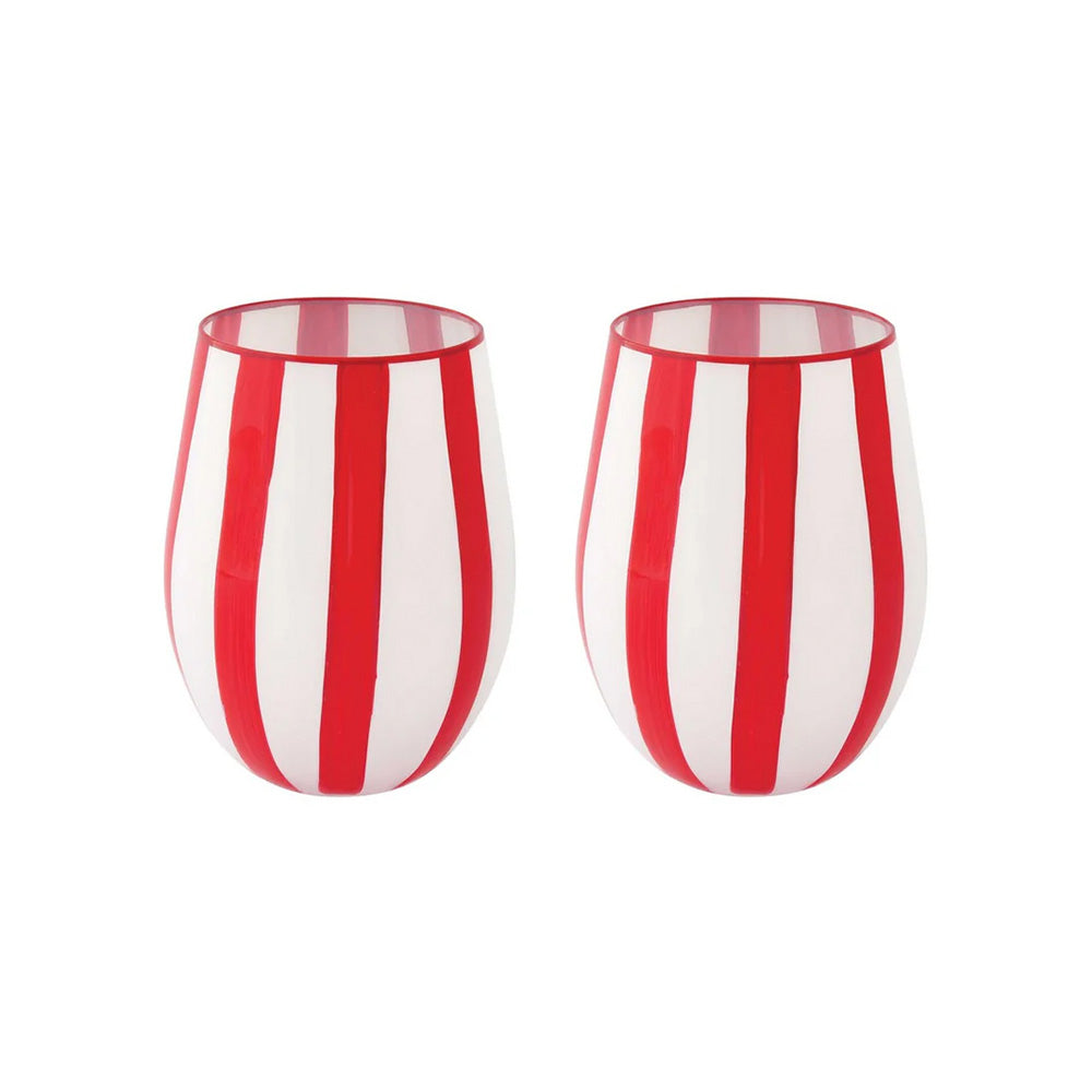 Set 2 pahare pentru apa, rosu, 500 ml, Twist & Match - COOKSHOP SPECIALS
