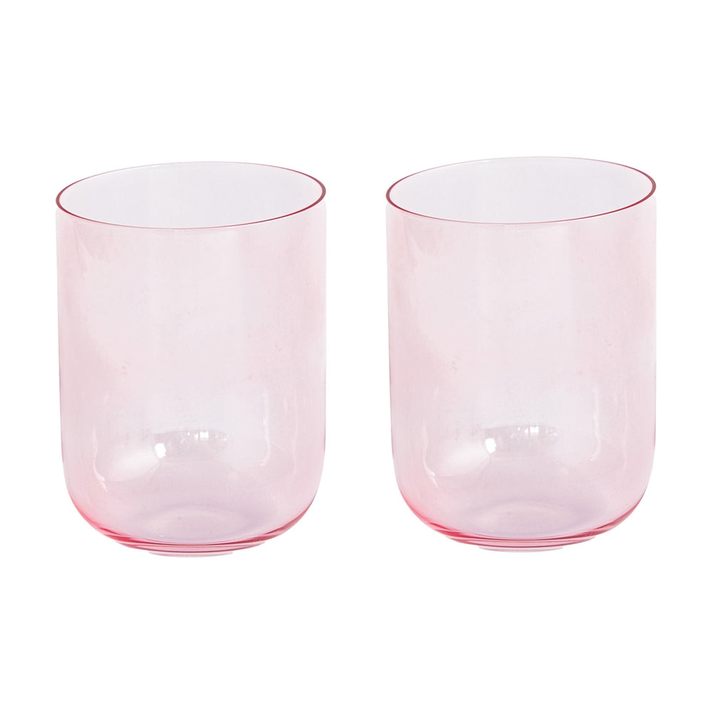 Set 2 pahare pentru apa, roz, 390 ml, Rainbow - COOKSHOP SPECIALS