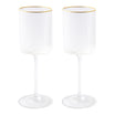 Set 2 pahare pentru vin, 300 ml, Gold - COOKSHOP SPECIALS
