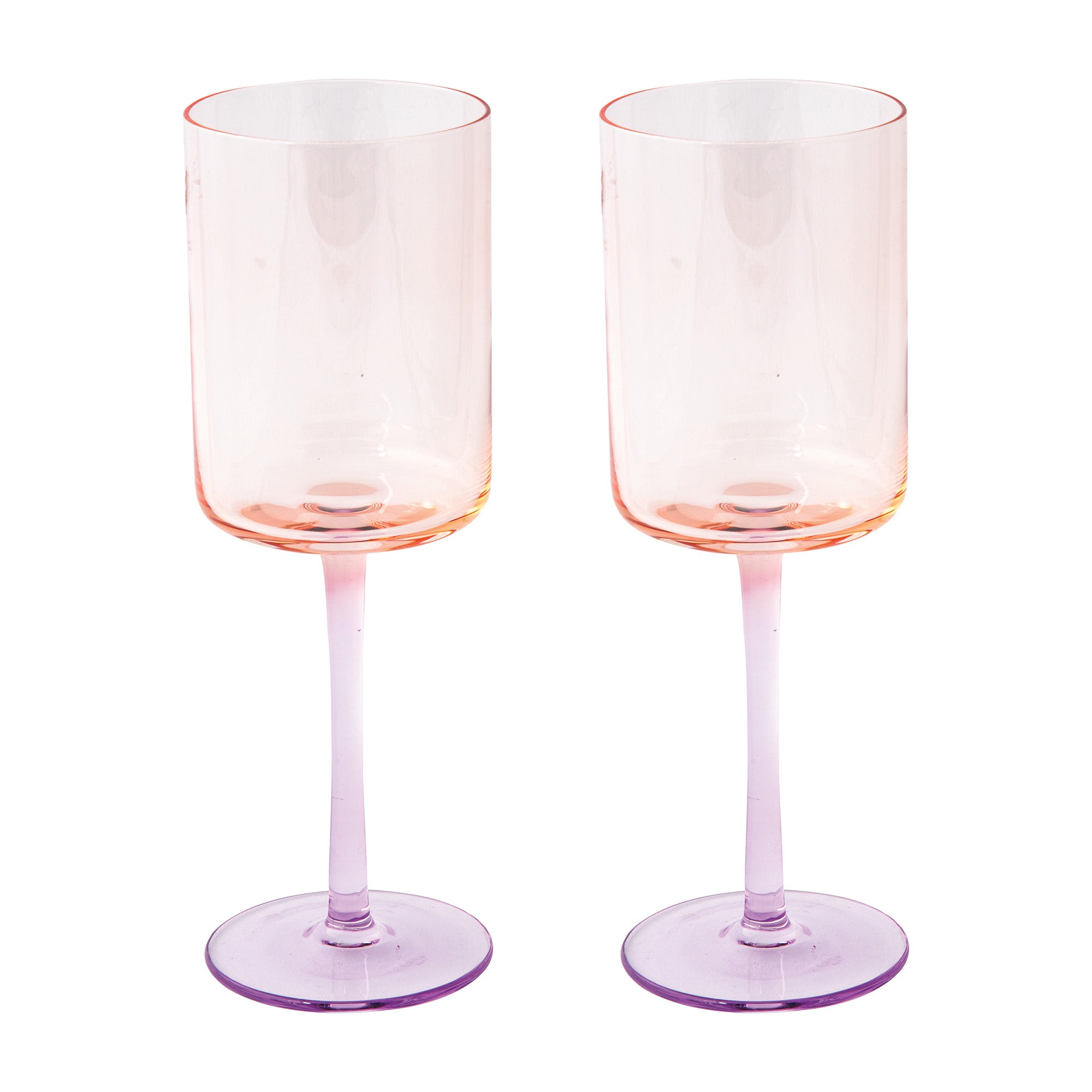 Set 2 pahare pentru vin, mov, 380 ml, Rainbow - COOKSHOP SPECIALS