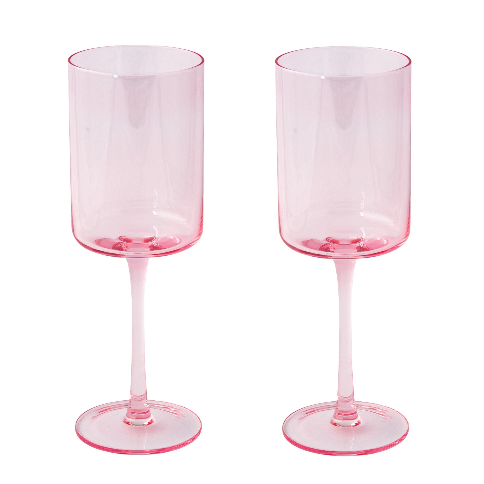 Set 2 pahare pentru vin, roz, 380 ml, Rainbow - COOKSHOP SPECIALS