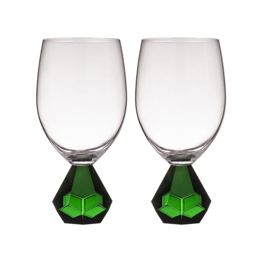 Set 2 pahare pentru vin, Zhara Emerald - COOKSHOP SPECIALS