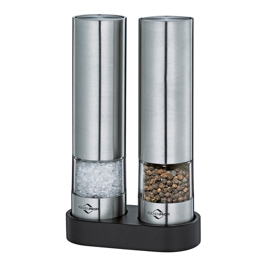 Set 2 rasnite electrice pentru sare si piper cu suport, Ohio - KUCHENPROFI