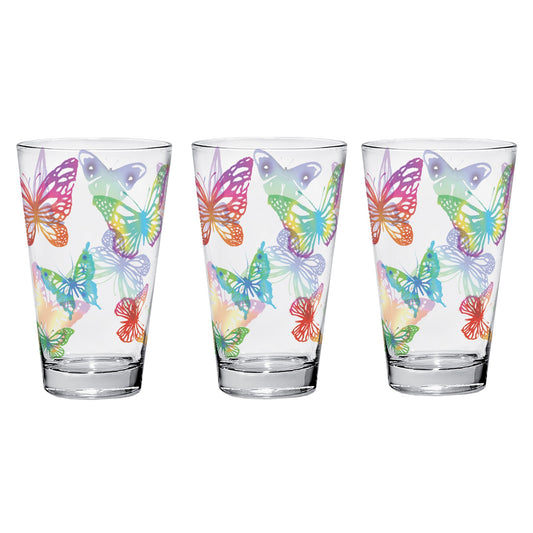 Set 3 pahare pentru apa, 310 ml, Farfalle - SIMONA'S COOKSHOP