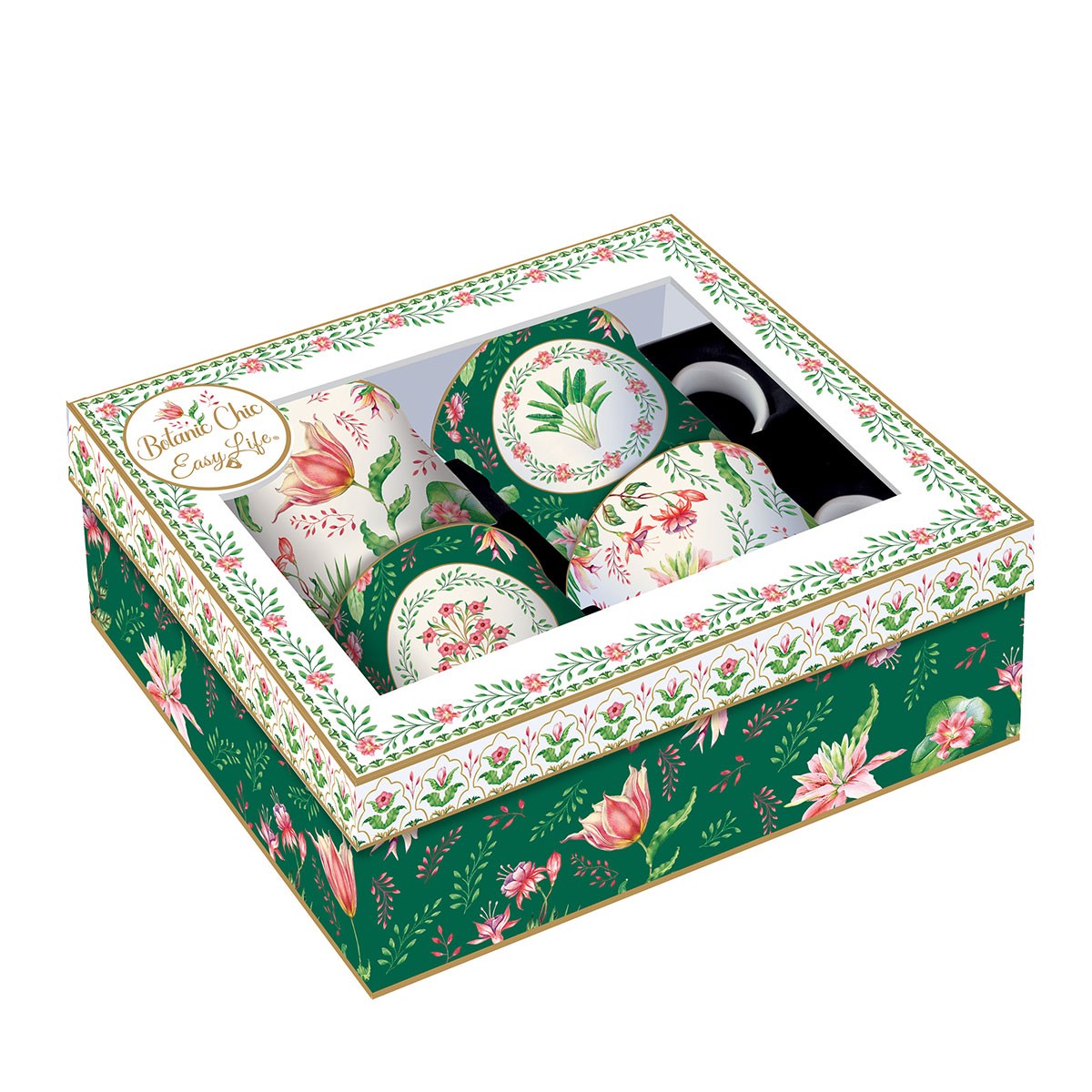 Set 4 cani din portelan, 300 ml, Botanic Chic - SIMONA'S COOKSHOP - Image 2