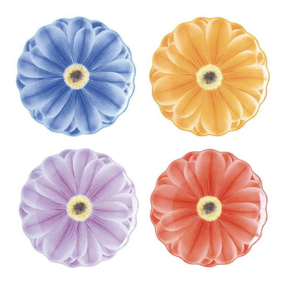 Set 4 farfurii decorative, 21 cm, Bouquet - COOKSHOP SPECIALS