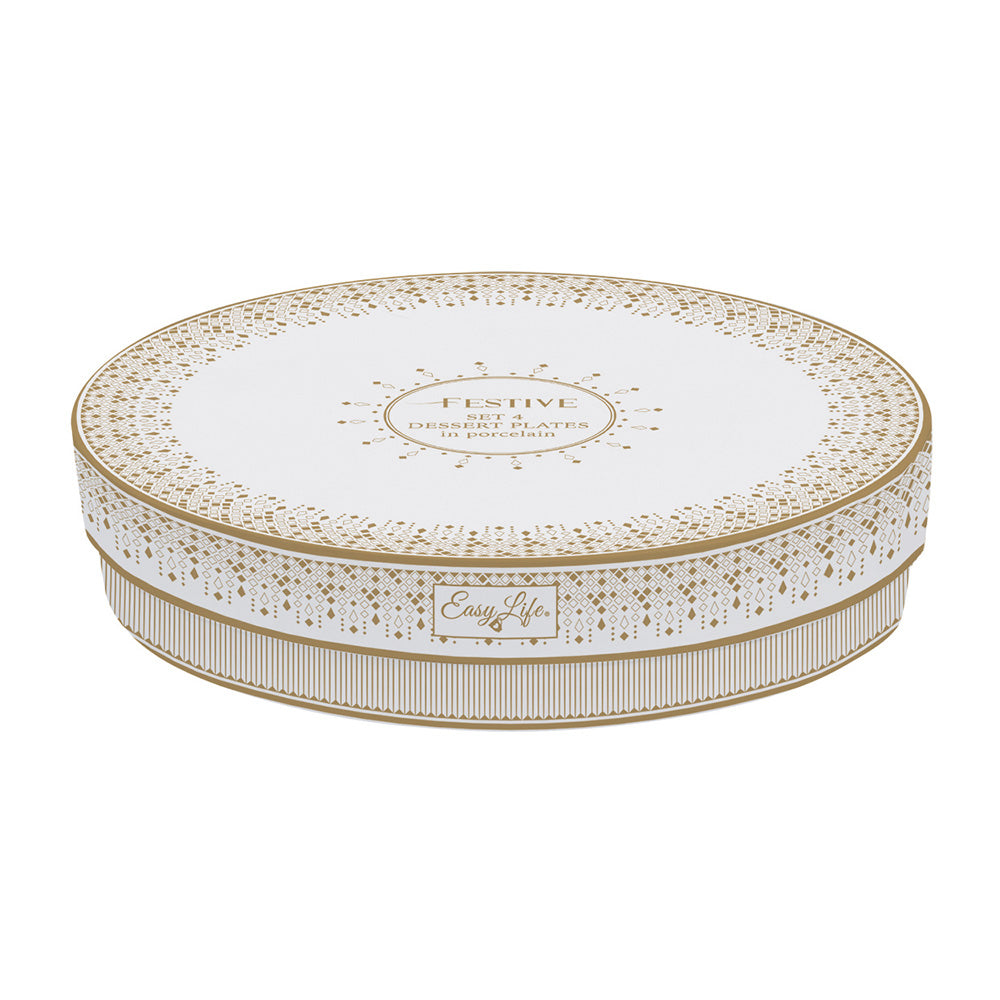 Set 4 farfurii pentru desert, 19 cm, Festive - SIMONA'S COOKSHOP - Image 2