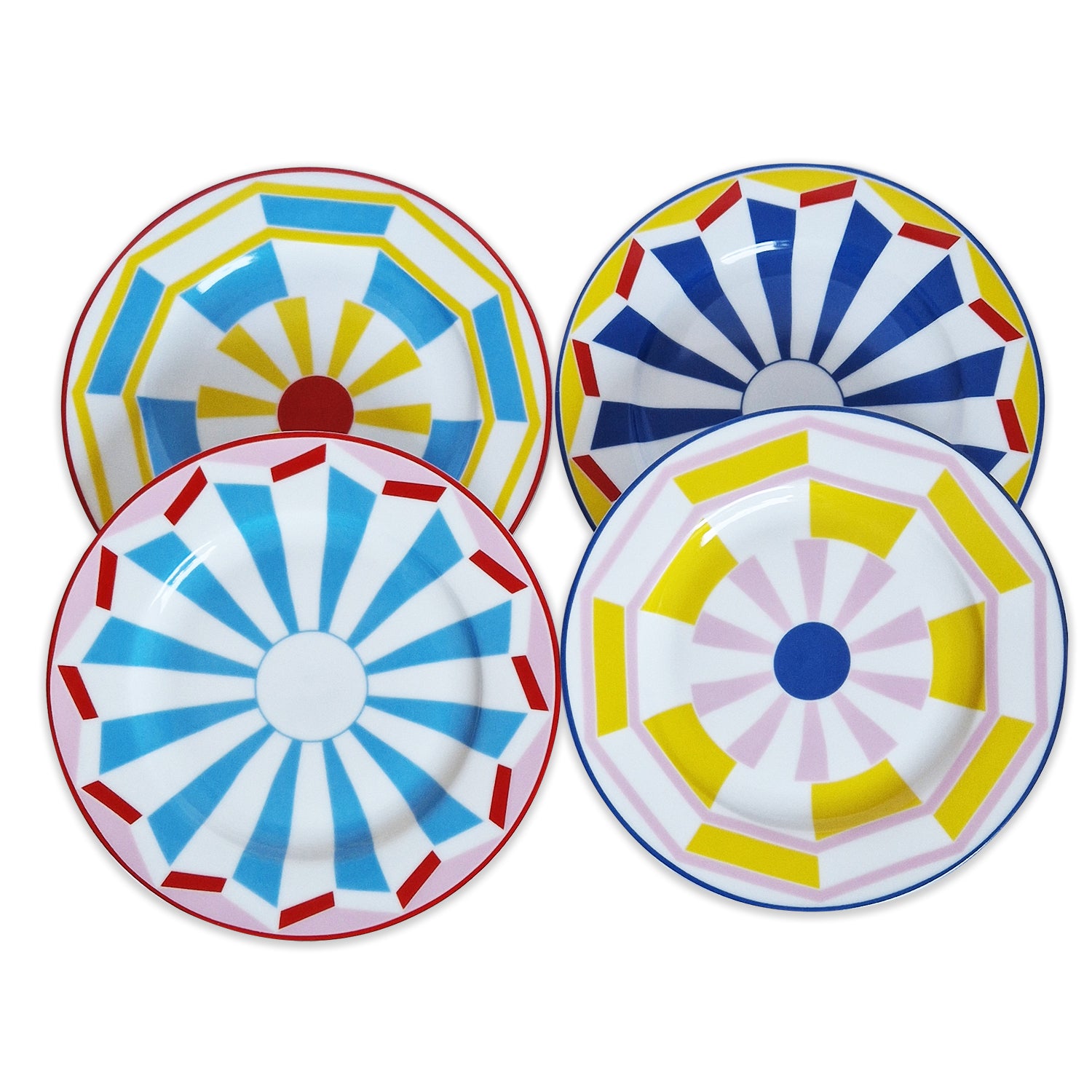 Set 4 farfurii pentru desert, 19 cm, Geocromia - COOKSHOP SPECIALS