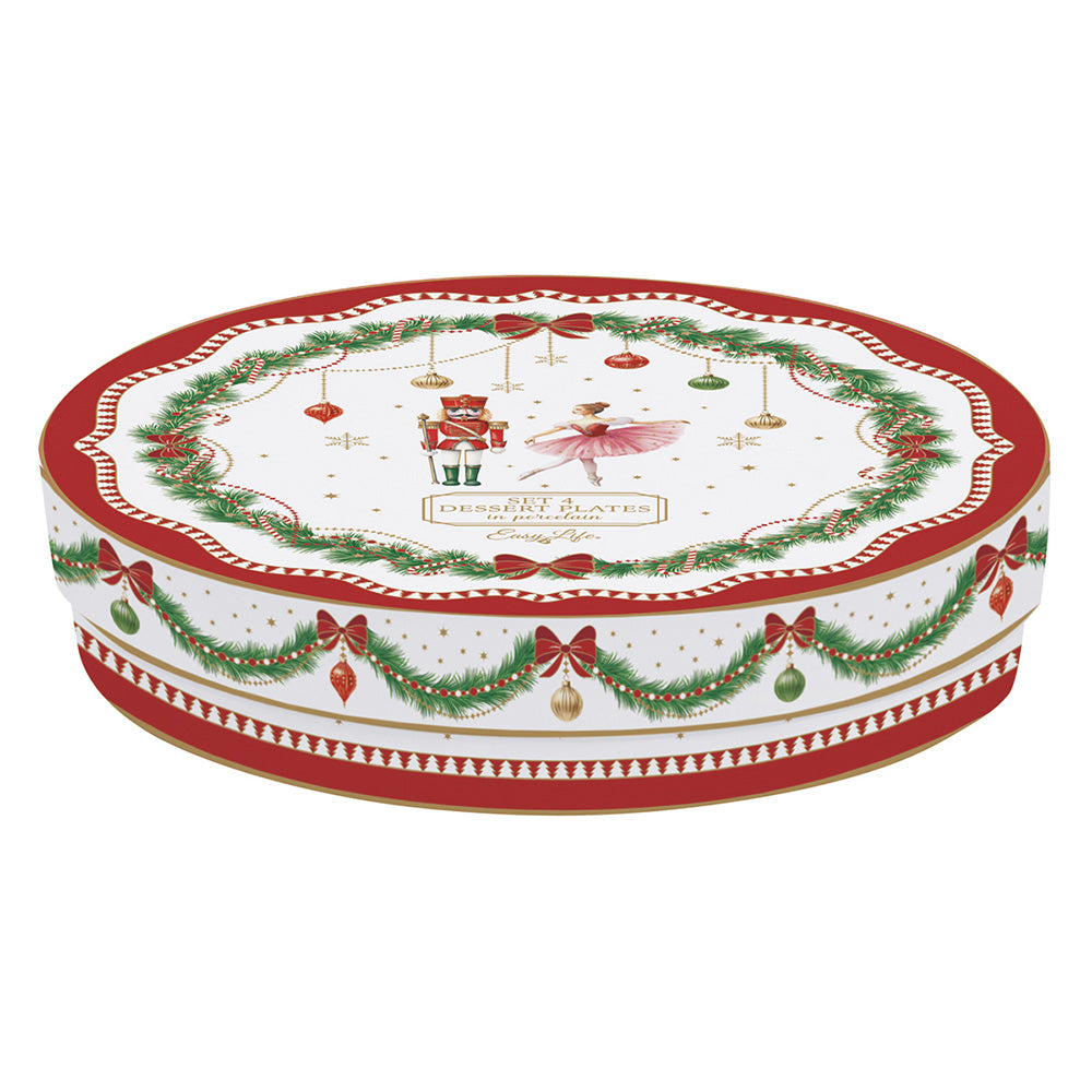 Set 4 farfurii pentru desert, 19 cm, Magie Noel - SIMONA'S COOKSHOP - Image 2