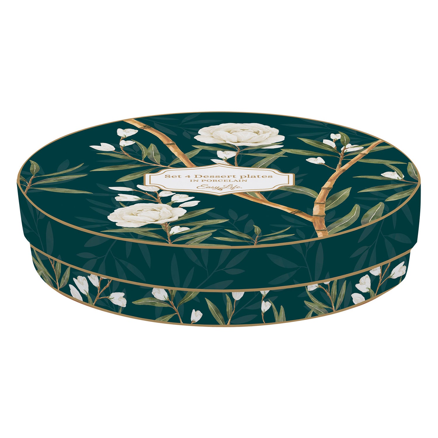 Set 4 farfurii pentru desert, 19 cm, Royal Peonies - COOKSHOP SPECIALS