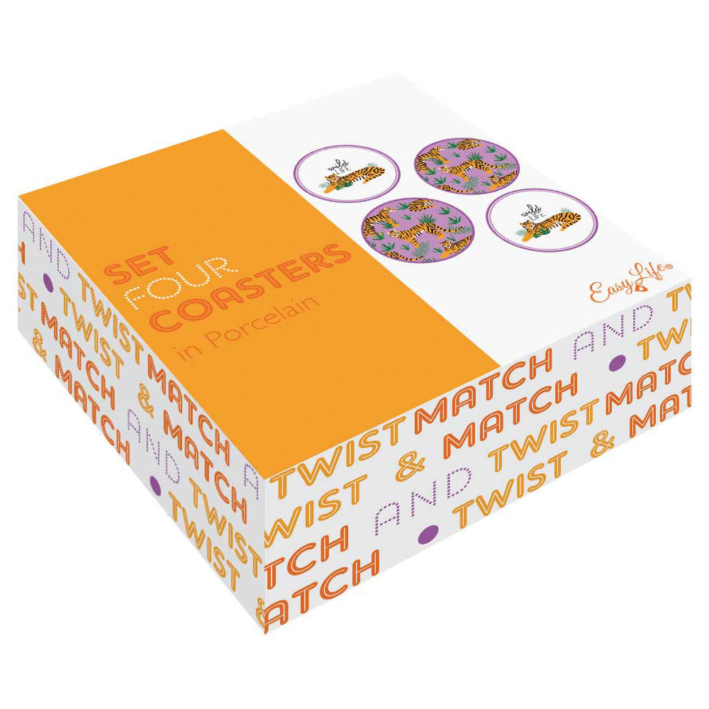 Set 4 suporturi din portelan, mov, 10 cm, Twist & Match - COOKSHOP SPECIALS